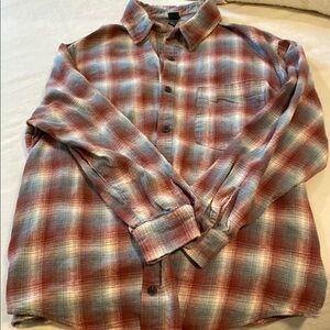 Wild Fable Red and Blue Button Down Shirt